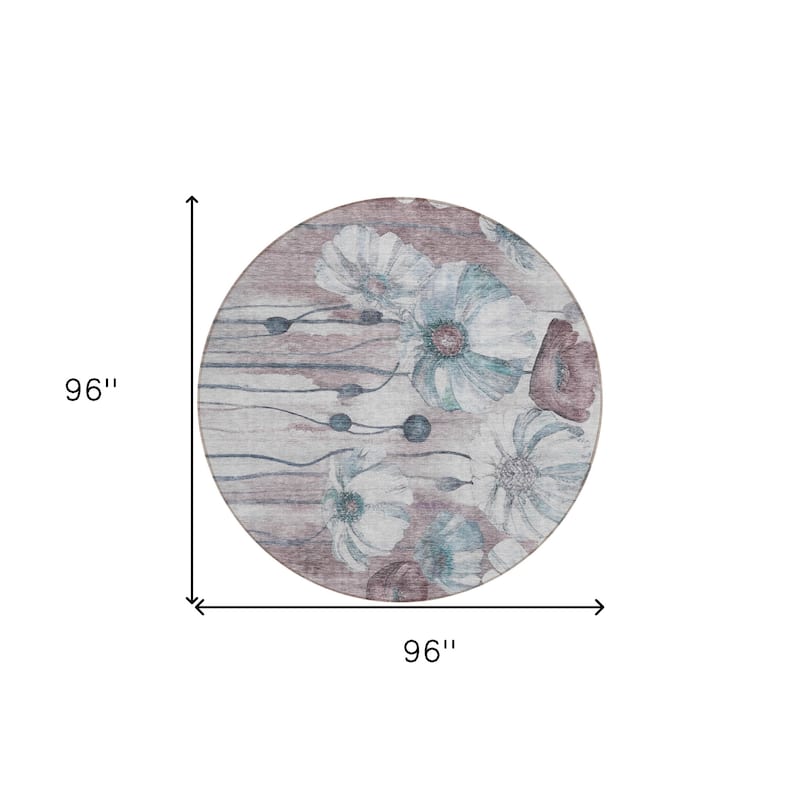HomeRoots Floral Transitional Rectangle Outdoor Rug