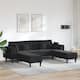 Option Black U-Shaped Sofa