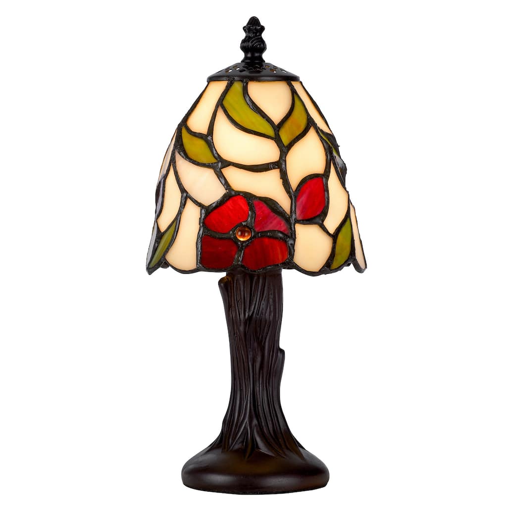 3114 Tiffany 11" Height Metal/Resin Accent Lamp in Dark Bronze Finish