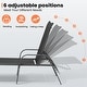 preview thumbnail 35 of 52, Pellebant Outdoor Lounge Chair Aluminum Adjustable Backrest with Side Table