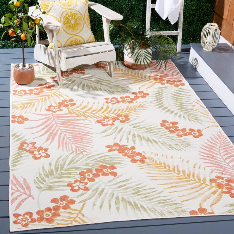 SAFAVIEH Sunrise Tracy Indoor/Outdoor Waterproof Rug - 4' x 5'7"