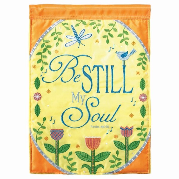 Be Still My Soul Sunshine Floral Garden Flag 42" x 30" - N/A