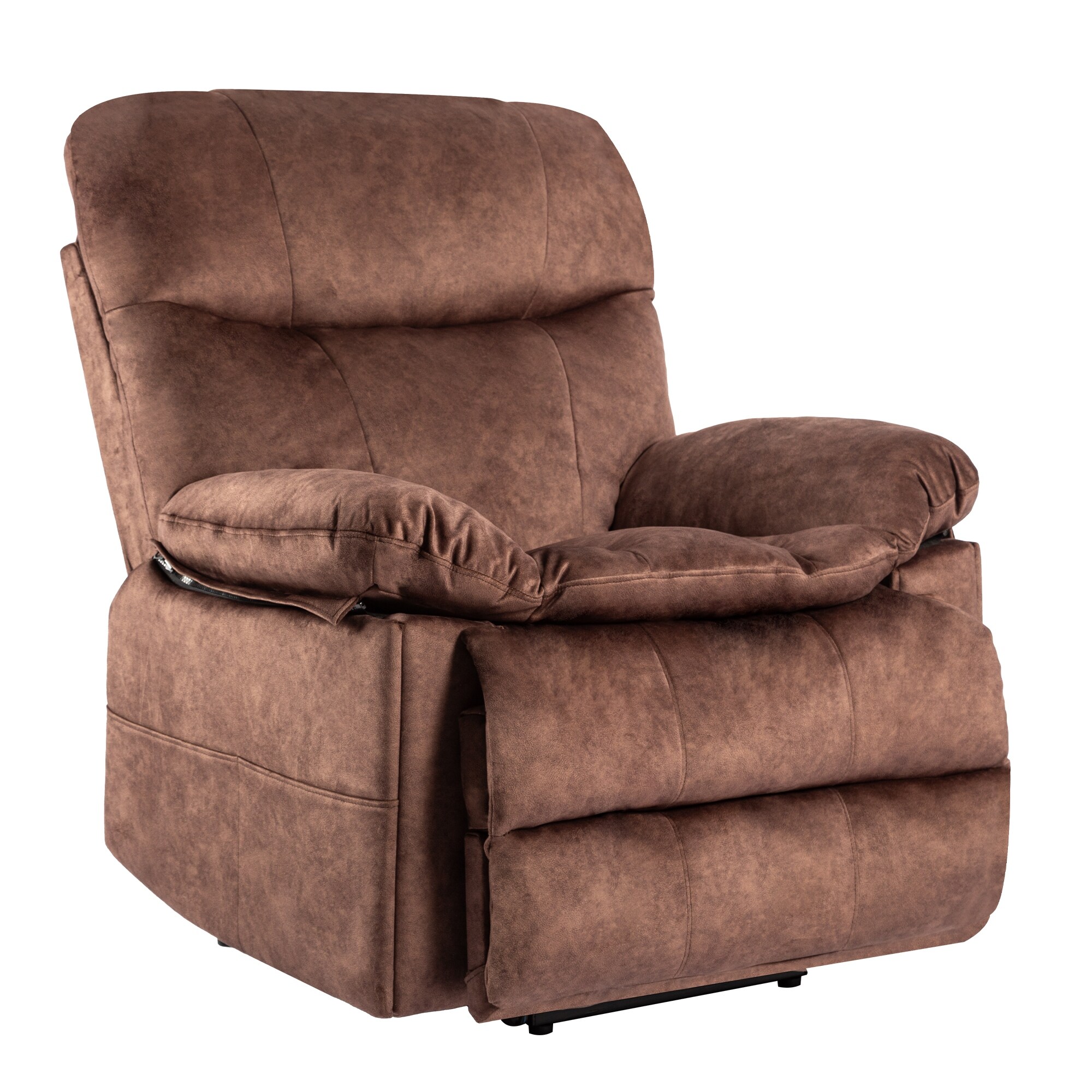 Oversized Big Man Modern Velvet Power Lift Recliner With Heating