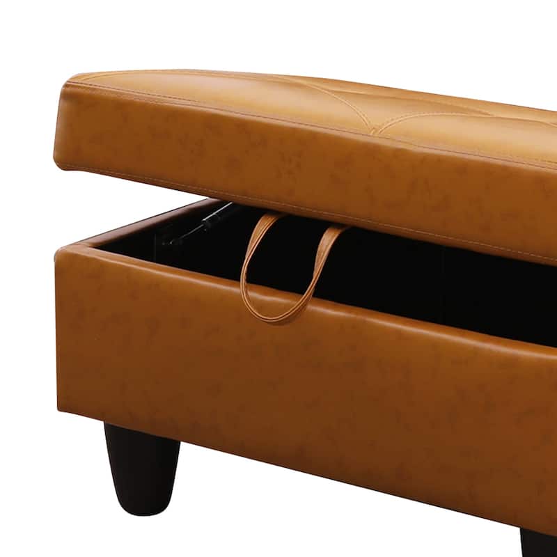 Ginger Rectangle Living Room Ottoman Foot Rest Stool