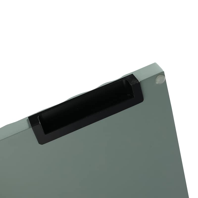 30 inch Wall-Mounted Bathroom Vanity Set in Green with Integrated Resin Sink