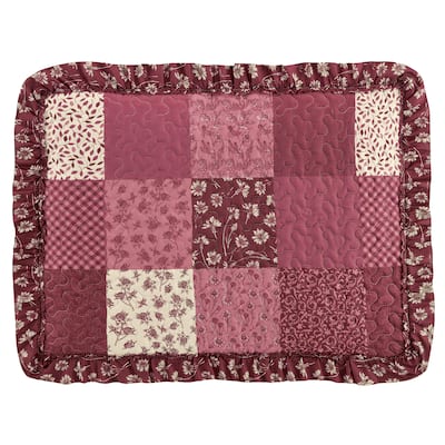 Classic Patchwork Ruffled Edge Pillow Sham