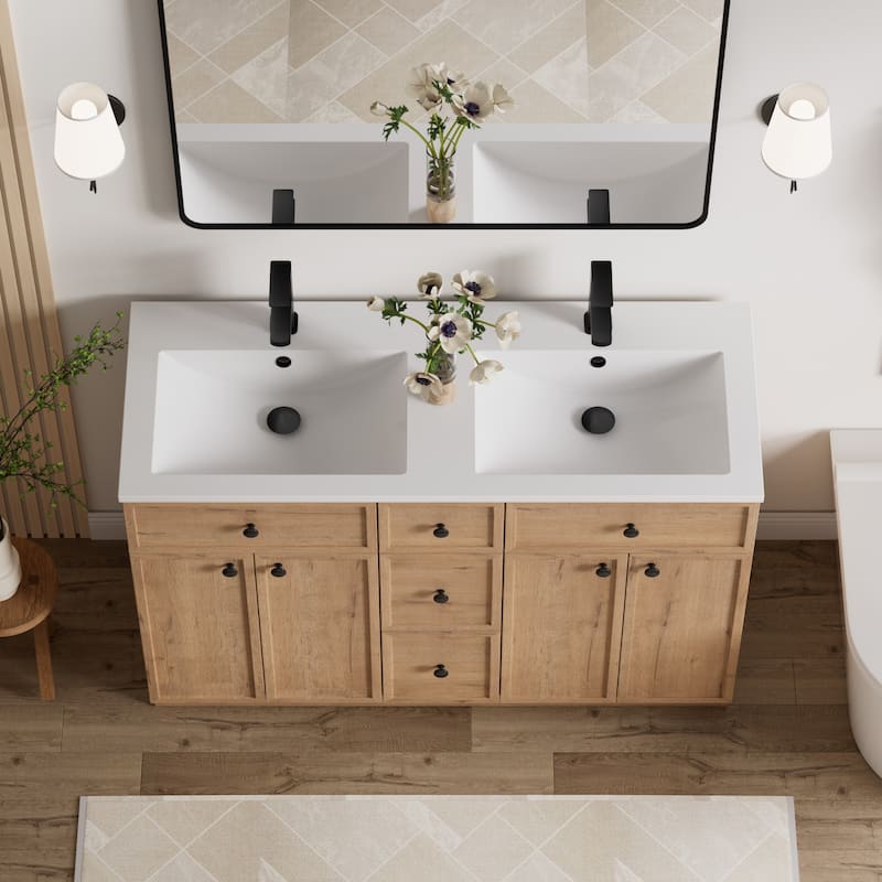 36"/48"/60"/72" Bathroom Vanity Set with Sink & Faucet