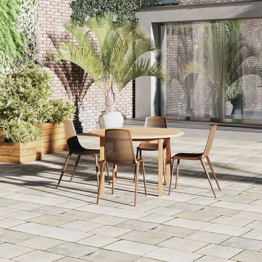 Amazonia Teak Kate 5pc Outdoor Patio Dining Set