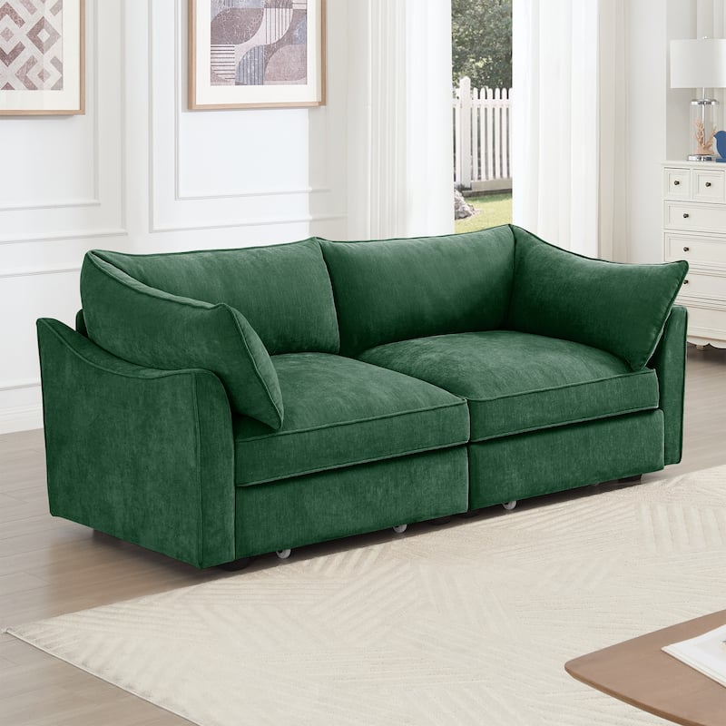 2-Seater Loveseat with Under-Seat Drawers