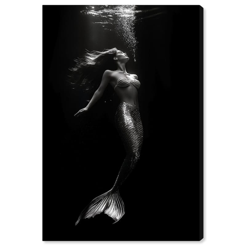 Mermaid Deep Canvas by Art Remedy, Gallery Wrapped - 10" x 15"