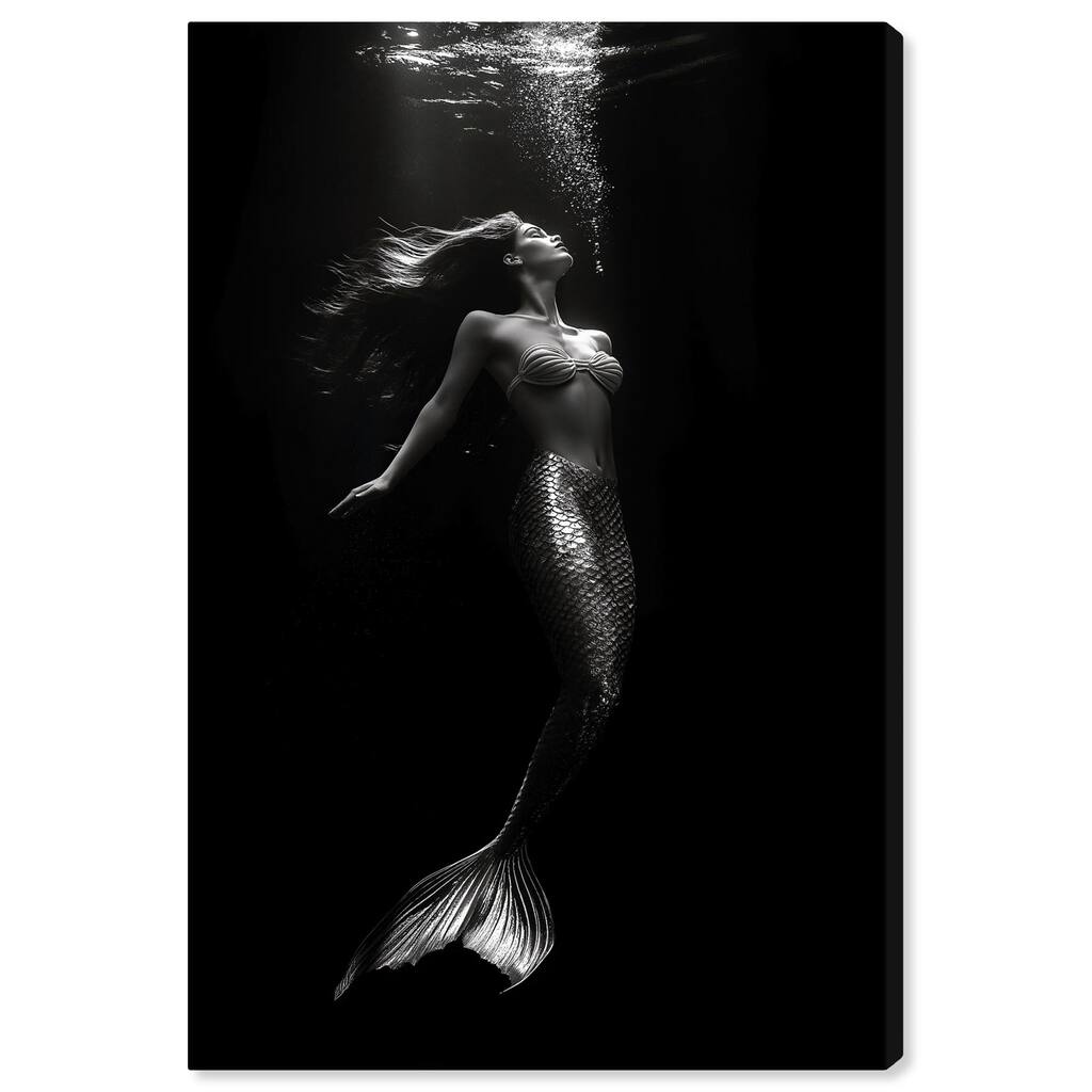 Mermaid Deep Canvas by Art Remedy, Gallery Wrapped