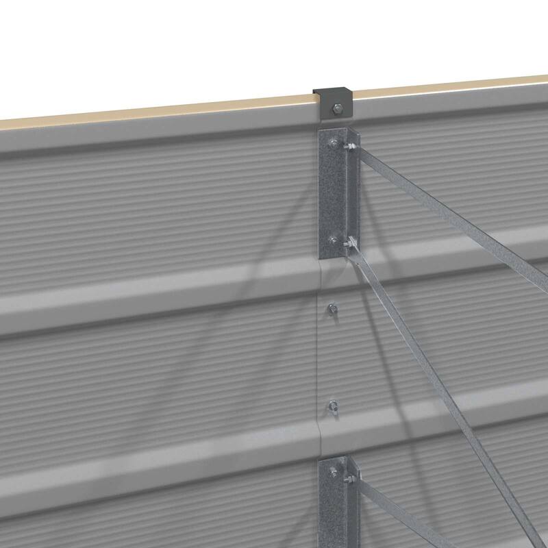 vidaXL Planter in Steel - 39.37 x 15.75 x 17.72"