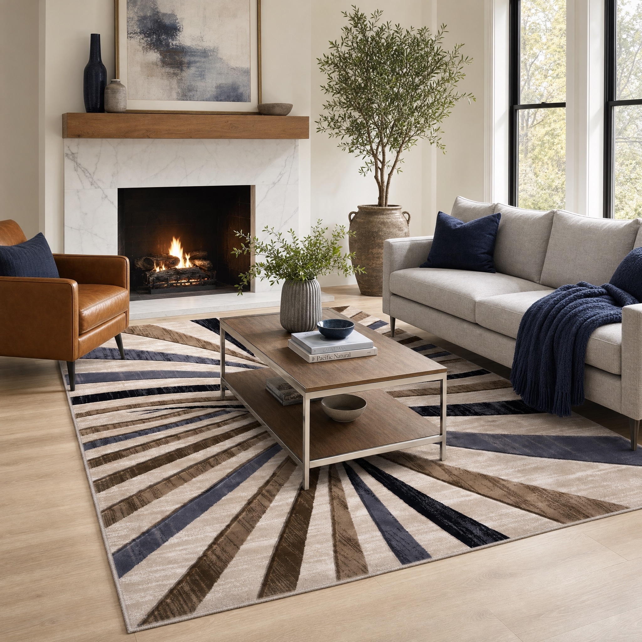 MDA Rugs Alexia Collection Geometric Modern & Contemporary Area Rug