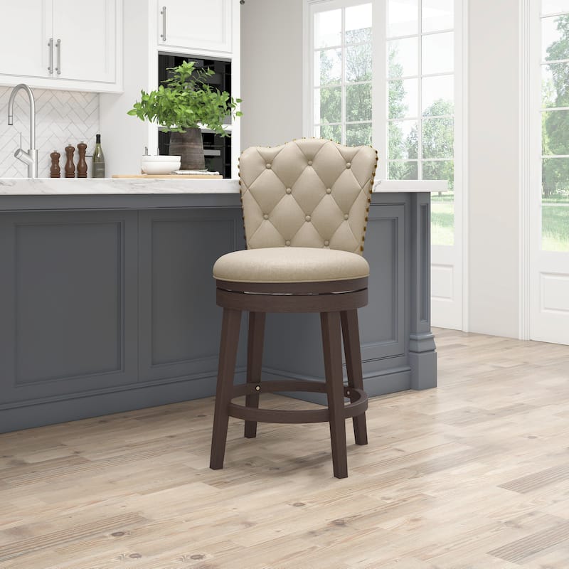 Hillsdale Edenwood Wood Swivel Stool