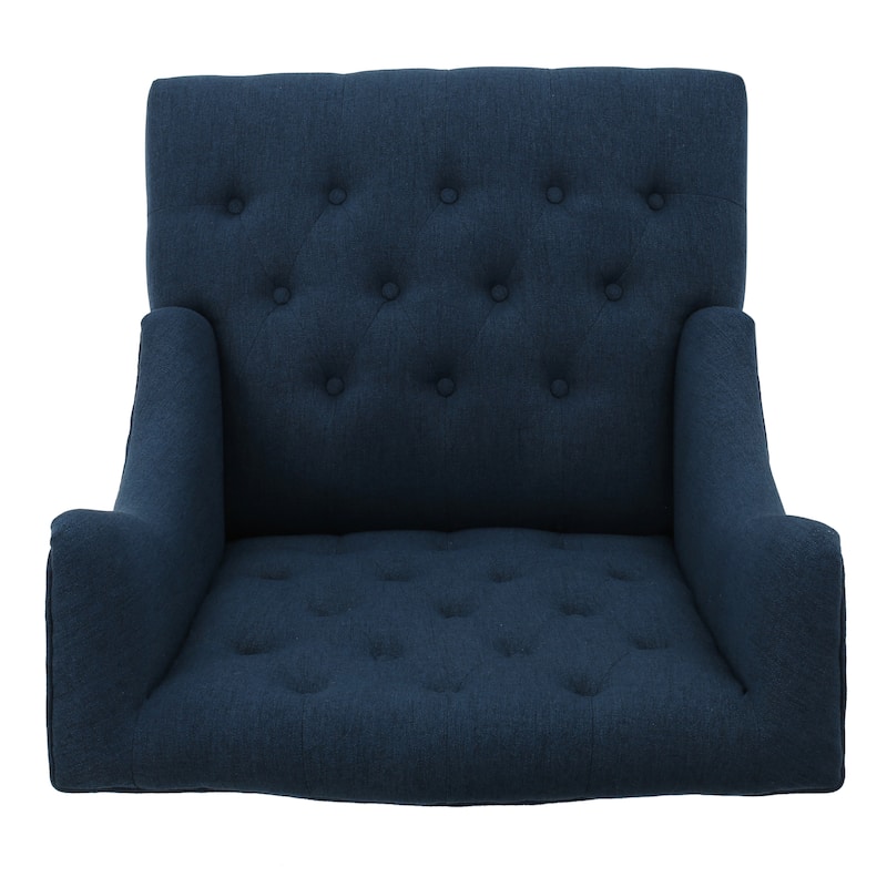 Mid-Century Modern Upholstered Wingback Accent Chair, Set of 1
