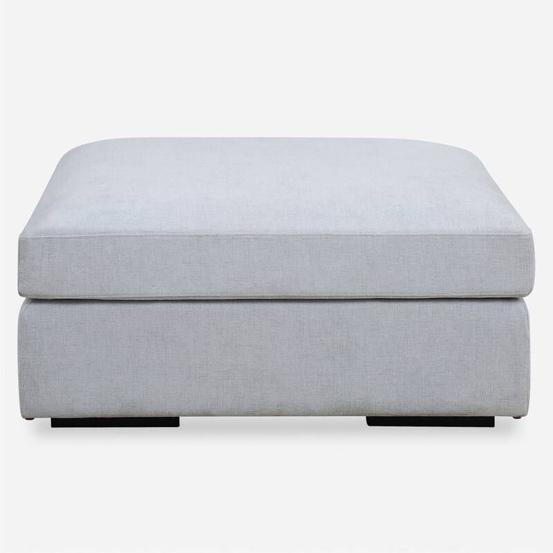 Uttermost 238-O-REFUGE Refuge 40" Wide Polyester Standard Ottoman - Cloud Blue