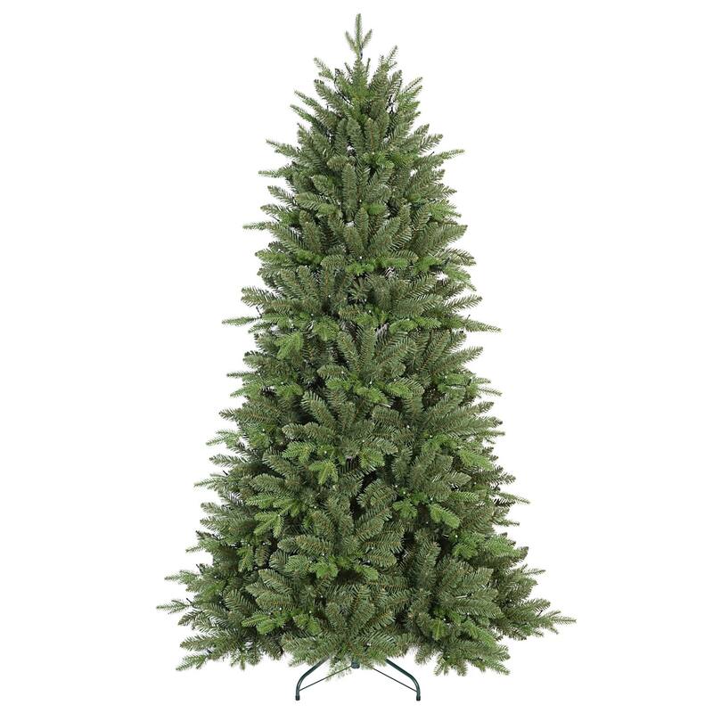 HomeRoots 7' Pre Lit Full Fir Christmas Tree - Green - 50.00 in. x 84.00 in. x 50.00 in.