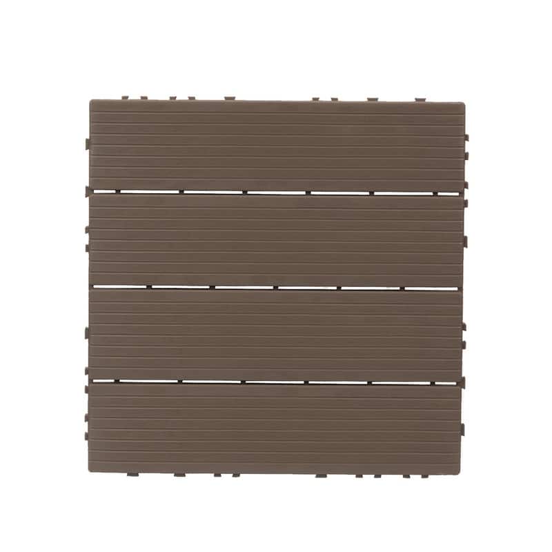 27PCS Outdoor Deck Light Brown/Light Coffee Plastic Waterproof