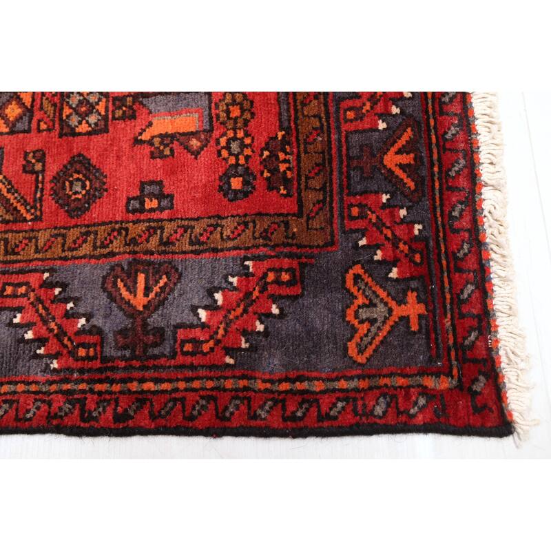 ECARPETGALLERY Hand-knotted Andelz Red Wool Rug - 4'1 x 7'2