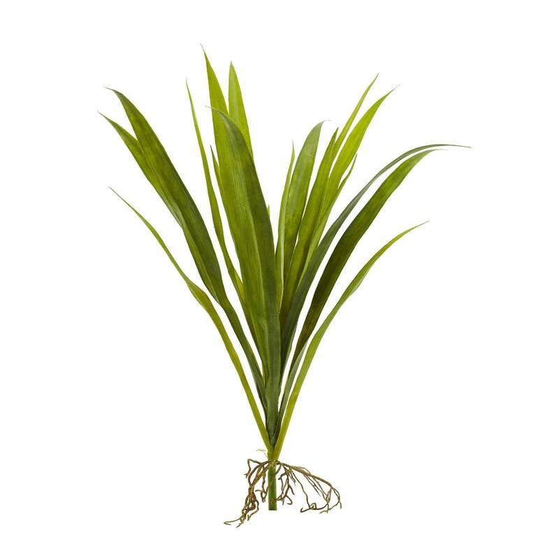 Nearly Natural 15" Grass Artificial Plant (Set of 6) - Green - h: 15 in. w: 11 in. d: 10 in - h: 15 in. w: 11 in. d: 10 in