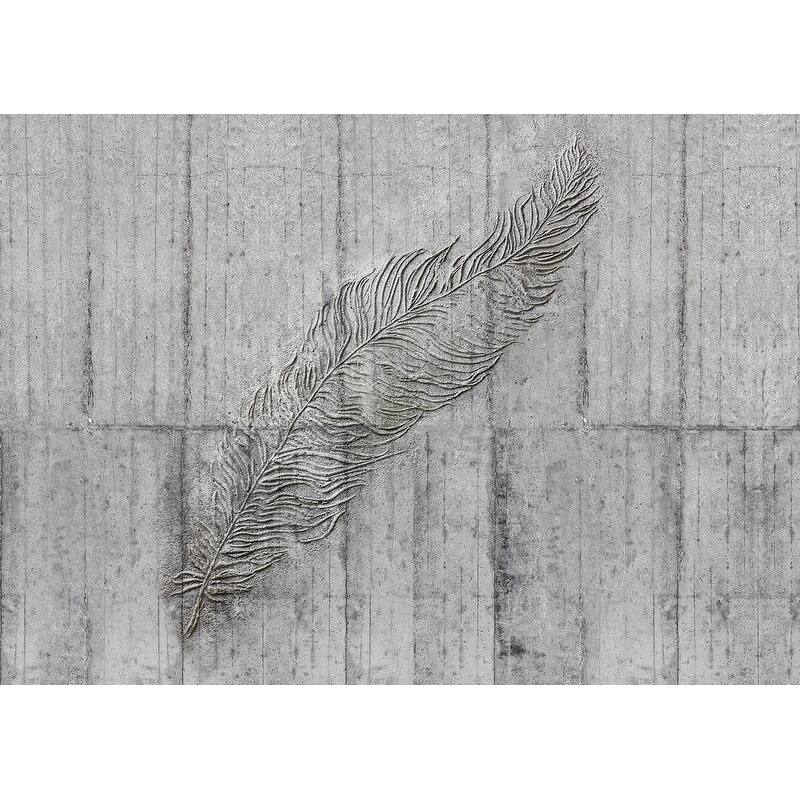 Komar Concrete Feather Wall Mural