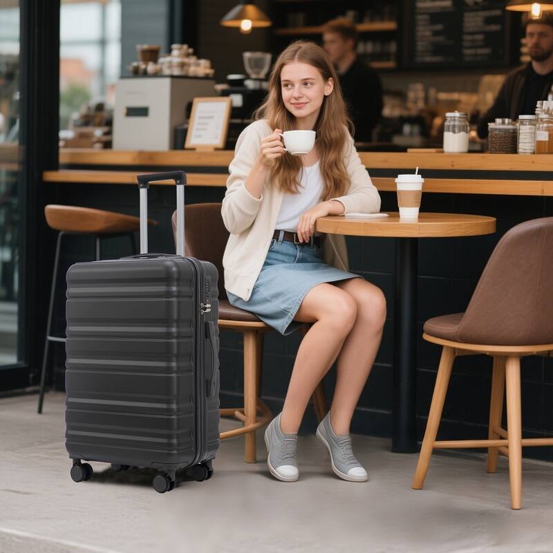 Fashion Luggage Lightweight Luggage, 3-Piece Set with Universal Wheels and Telescopic Handle, for Boarding and Travel