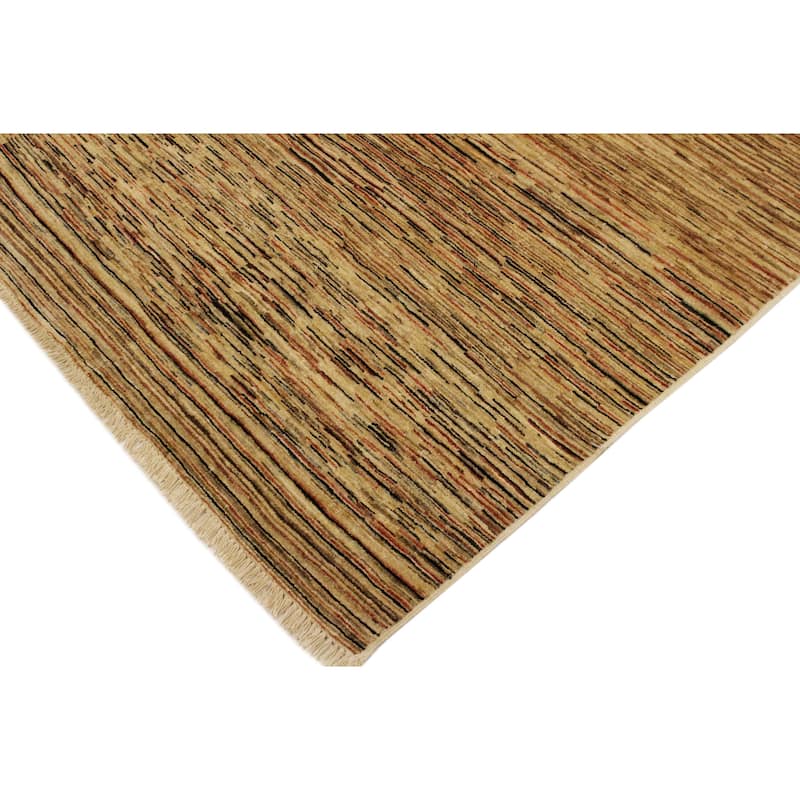 Boho Earthline Gabbeh Hand Knotted Wool Area Rug