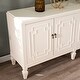 preview thumbnail 3 of 9, SEI Furniture Taborley Transitional 4-Door Sideboard Antique White Wood Accent Cabinet Buffet