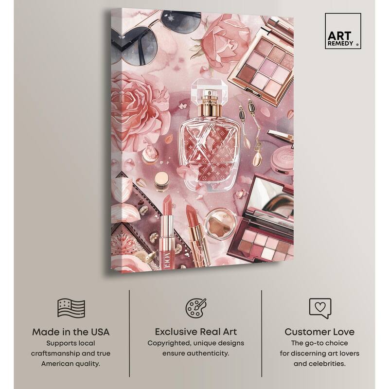 Glam Sparkle Lay Out II Canvas by Art Remedy, Gallery Wrapped