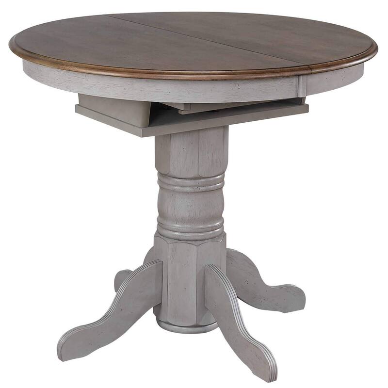 Extendable Dining Table Set - 6 Person Pub Table & 4 Barstools - Counter Height Furniture