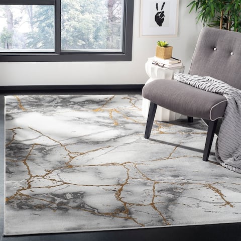 SAFAVIEH Craft Margaretha Modern Abstract Marble Pattern Rug