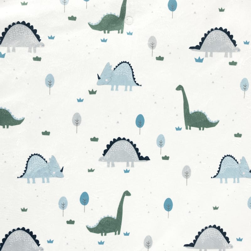 Lush Decor Dinosaurs Roar Soft & Plush Fitted Crib Sheet - 52"x 28"