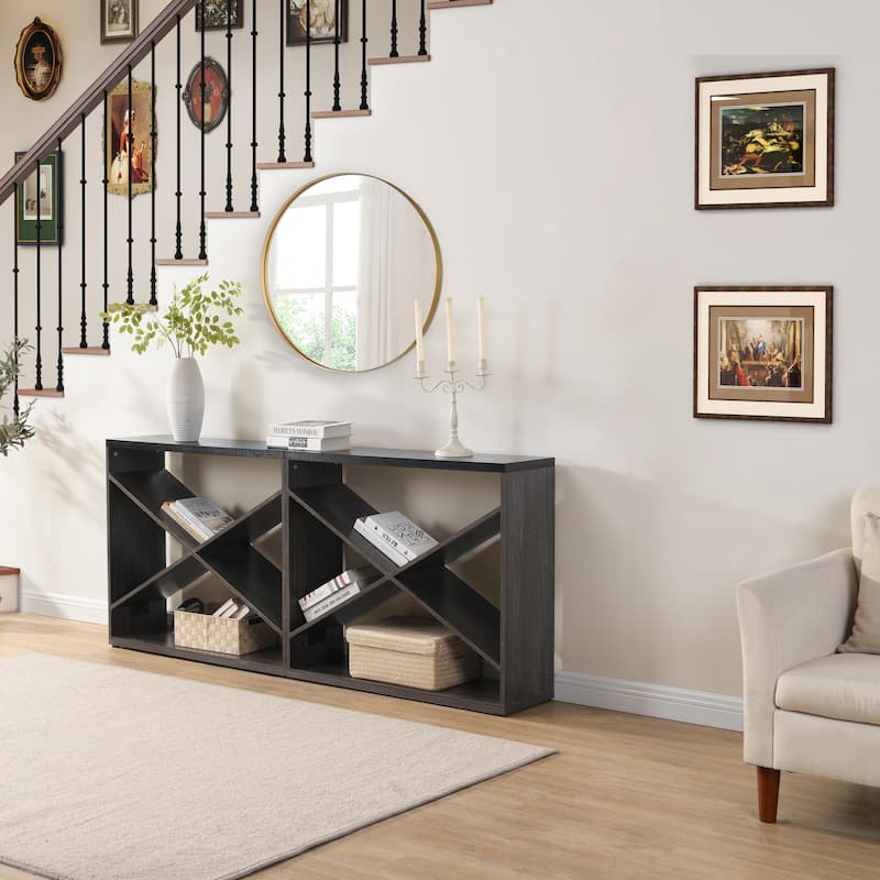 Console Table Extra Long Table with Storage