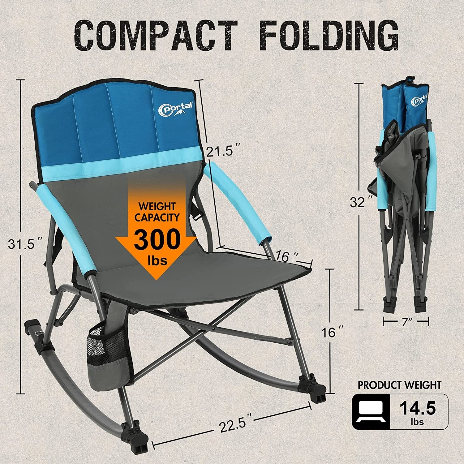 Rocking camp chair 300 lbs outlet