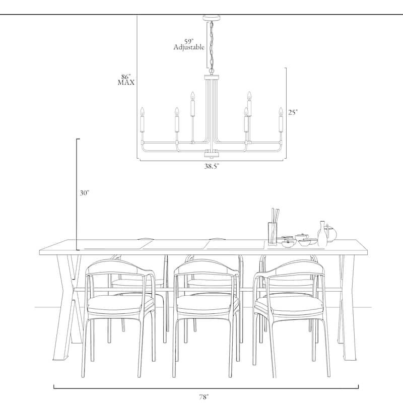 Modern 9-Light Classic Angle Arm Chandelier Gold Black Candle Light - 38.5" Dia. x 25" H