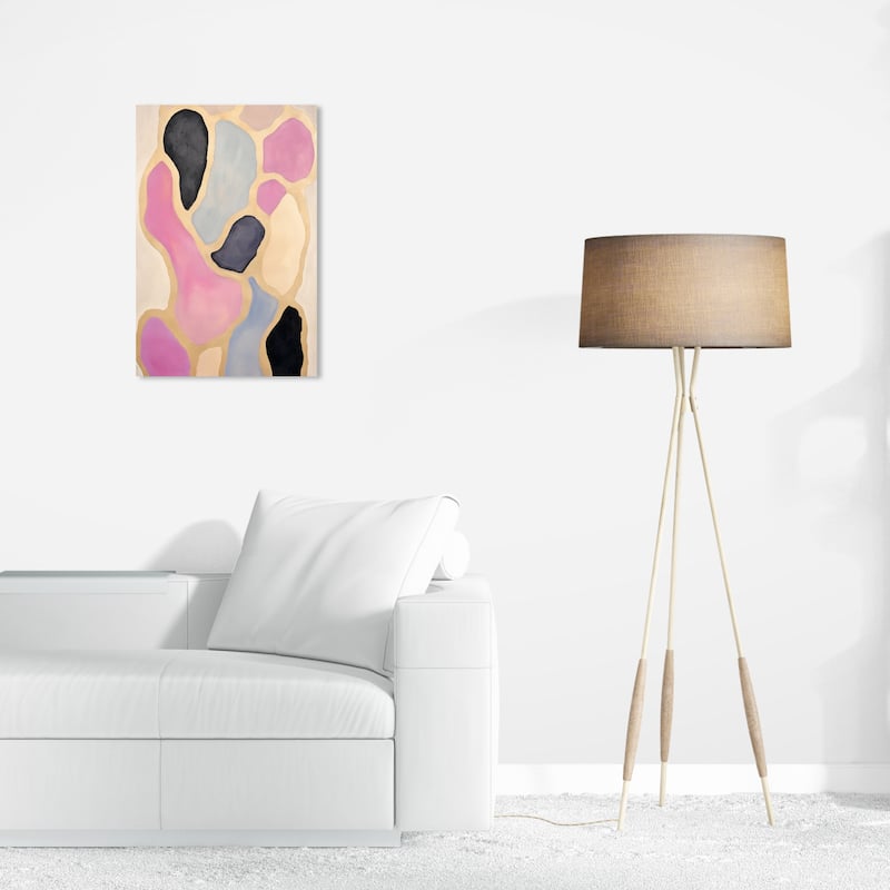 Wynwood Studio Canvas Abstract Glazed in Gold Gold and Metallic Gold Modern & Contemporary Wall Art Canvas Print - 24 x 16