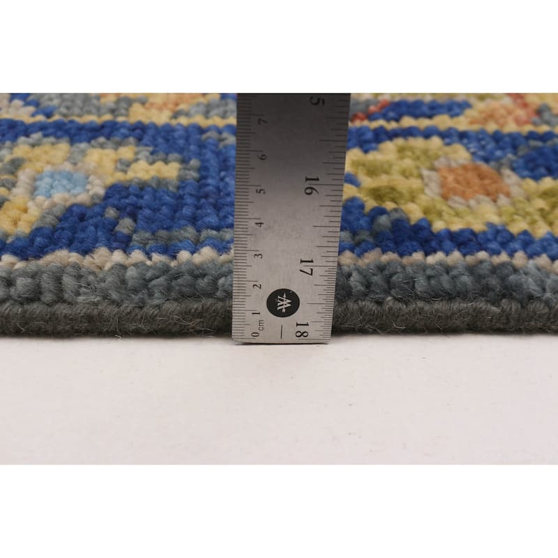 ECARPETGALLERY Hand-knotted Jules Serapi Dark Grey Wool Rug - 7'11 x 9'10