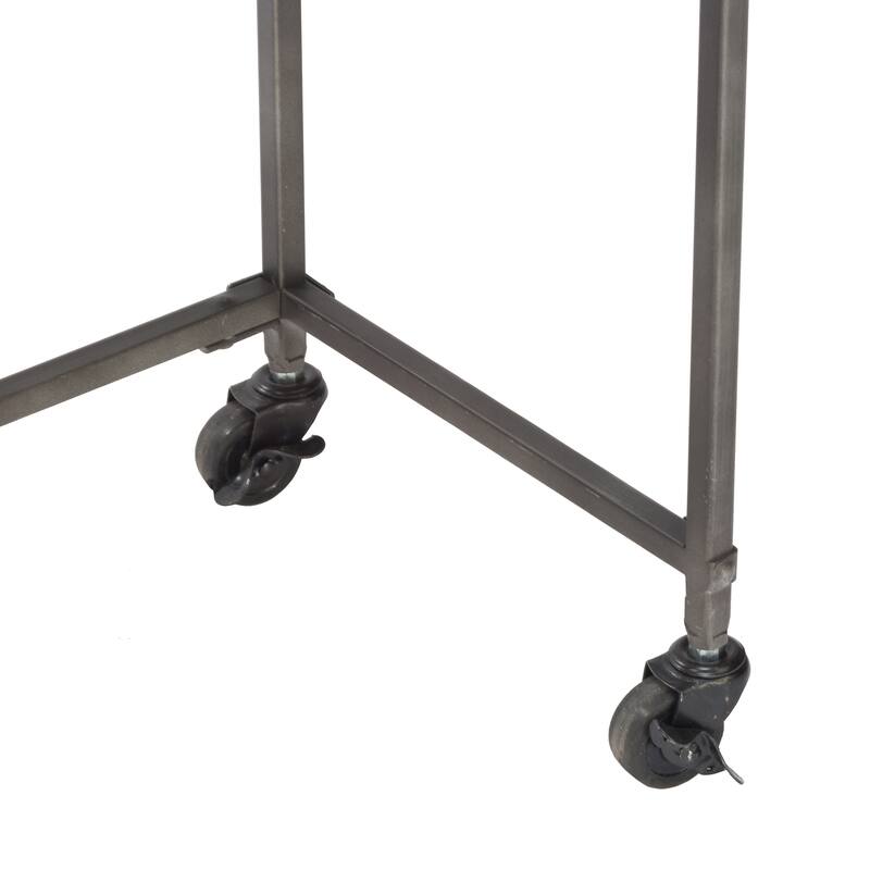 Wood Accent Tables on Wheels (Set of 3)