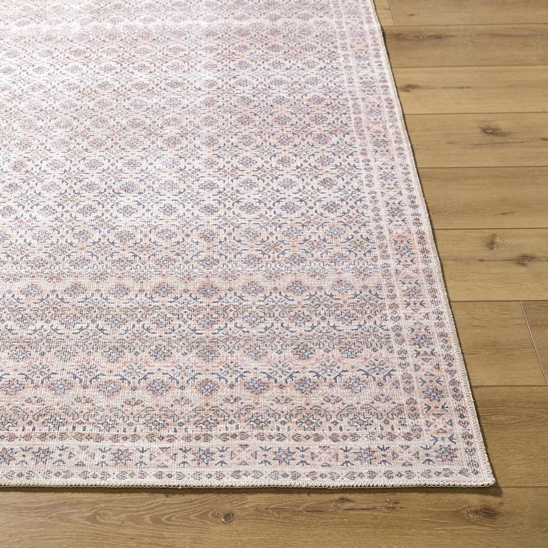 Livabliss Amelie Traditional Border Indoor/Outdoor Area Rug
