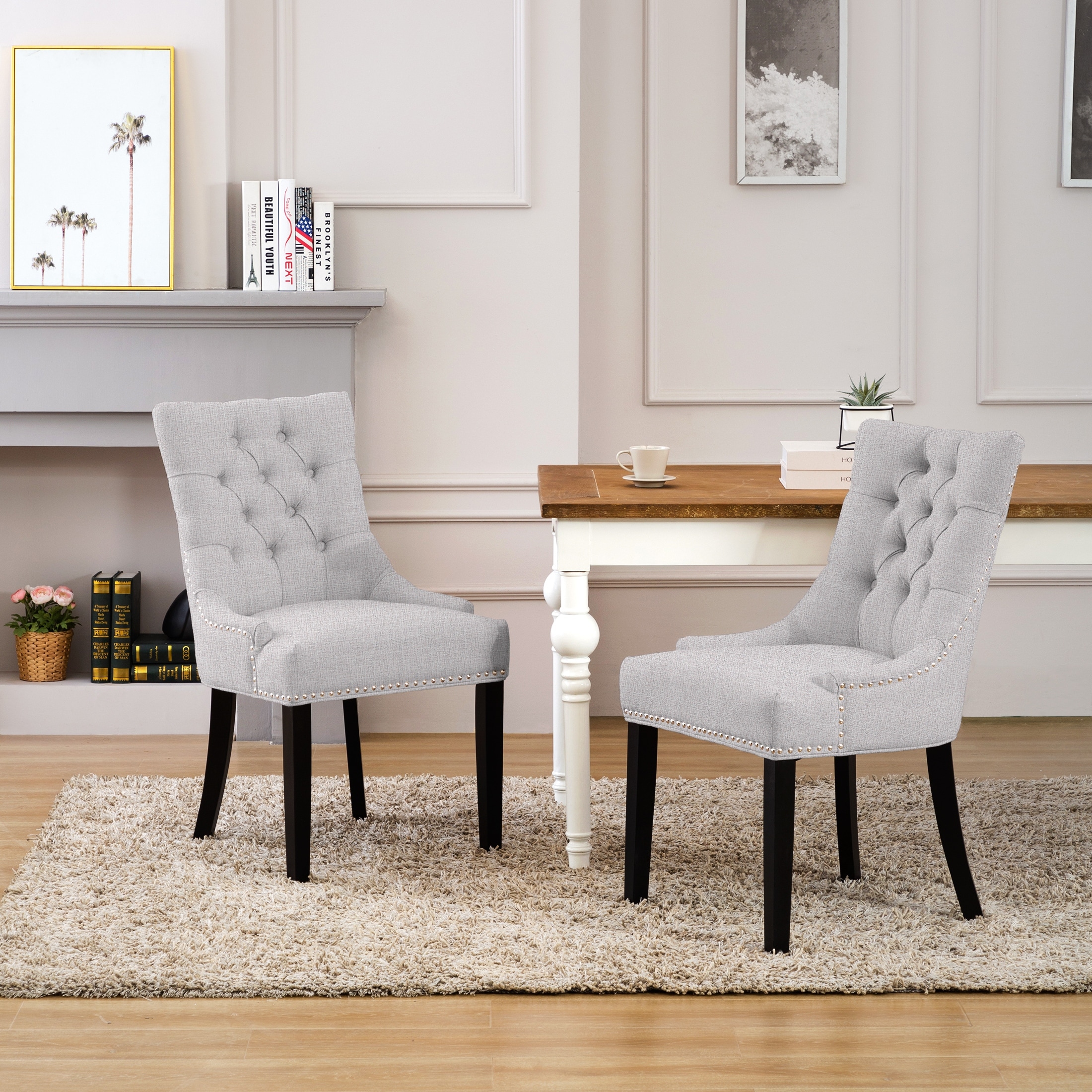 Evelin tufted upholstered shop parsons dining chair