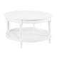 preview thumbnail 2 of 2, Convenience Concepts French Country Manor No Tools Round Coffee Table with Shelf - 30.00" x 30.00"