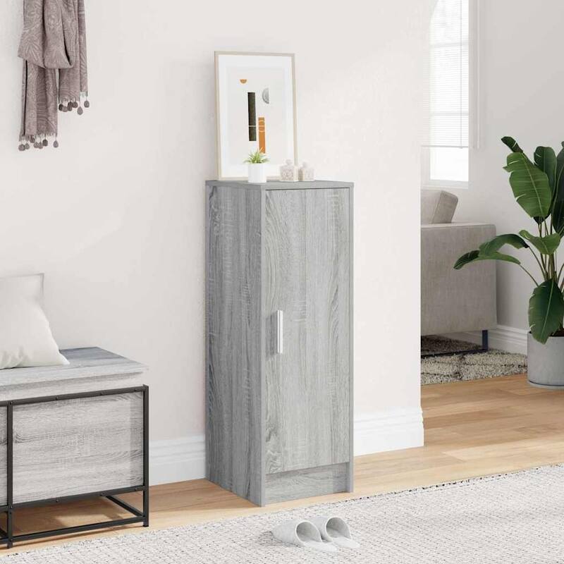 vidaXL Shoe Cabinet Engineered wood Medium Shoe Cabinet - Gray sonoma