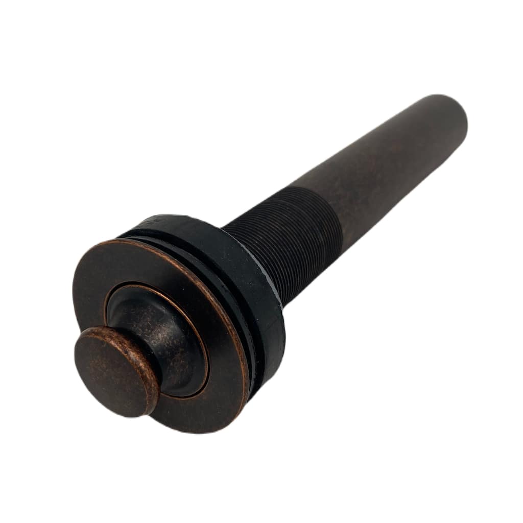 1.5-inch Non-Overflow Lift & Turn Bathroom Sink Drain in Aged Copper - 8" x 2.25"