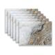 Asher Home Taupe Agate Placemat Set - Set of 6