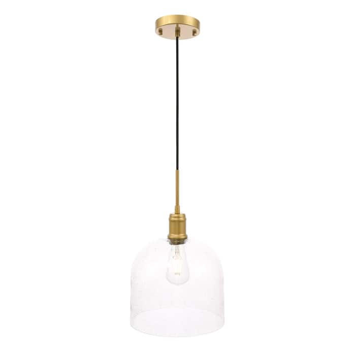 Candie 10-Inch 1-Light Clear Glass Pendant