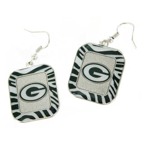 Shop Green Bay Packers Zebra Earrings Overstock 30320663