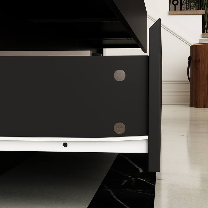 Modern 12-Drawer Bedroom Dresser - Sleek Storage Chest, White or Black