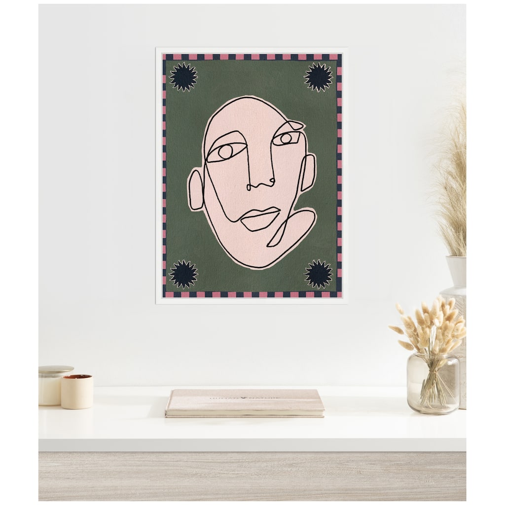 Kate and Laurel Sylvie Under The Sun 5 Framed Canvas by Shatha Al Dafai