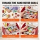 preview thumbnail 4 of 5, Kids BBQ Grill Playset, Wooden Grill Playset With Realistic Carbon Fire, Wooden Play Food Kitchen Accessory (26 PCS) - 26 PCS