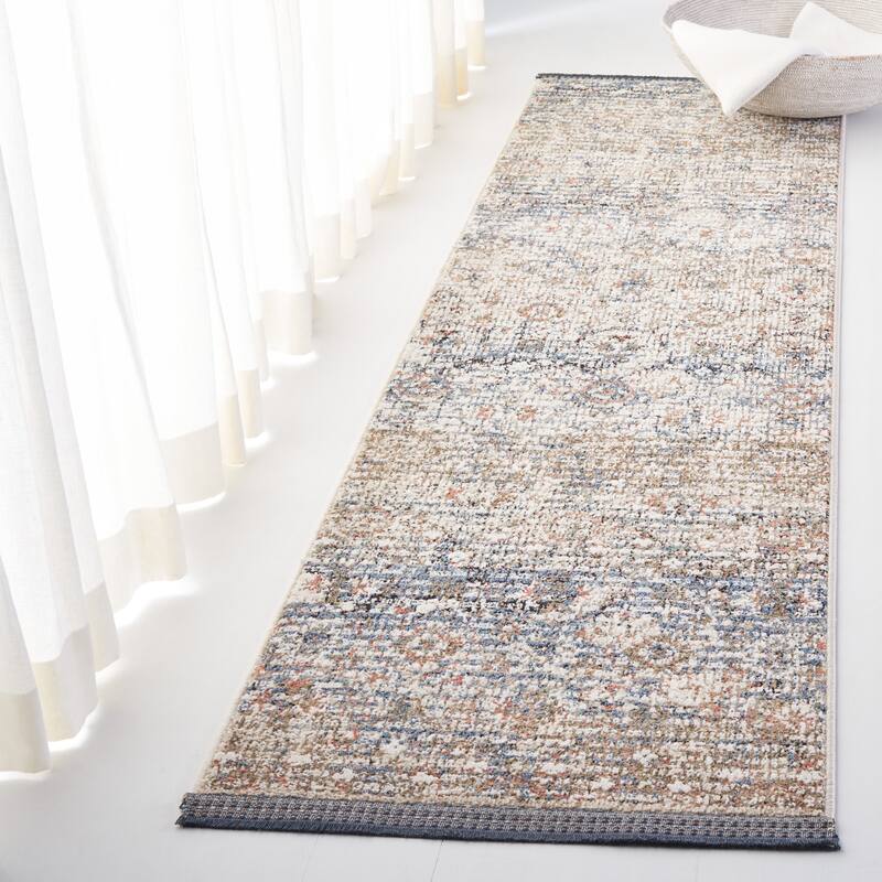 SAFAVIEH Lauren Ralph Lauren Rois Vintage Rug - 2'2" x 8' Runner - Ivory/Navy